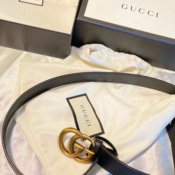 “AUTHENTIC” Gucci Leather belt with Double G buckle - Picture 3 of 8